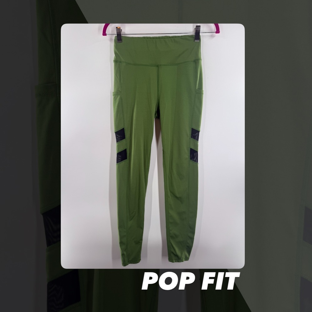 EUC Pop Fit Mesh Stripe Leggings